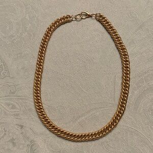 Vintage 1980s Gold-Tone Chunky Necklace 24” x 1/2”